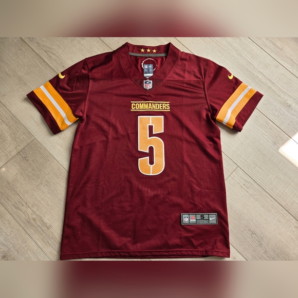 Jayden Daniels #5 Burgundy Red Stitched Football Jersey Men… - Picture 6 of 6